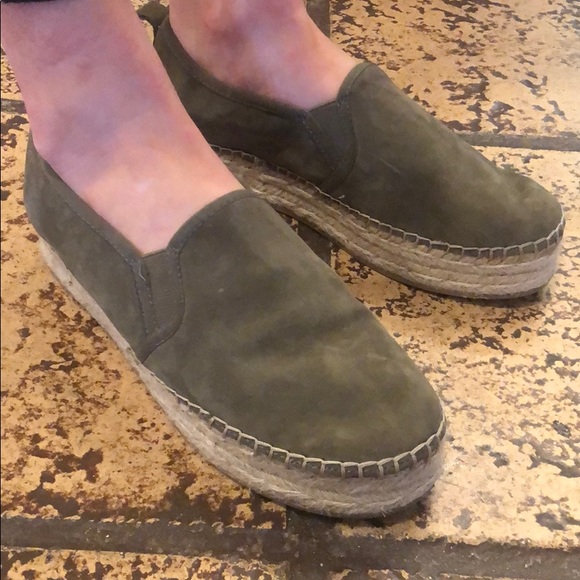 Sam Edelman green suede Espadrilles. Size 8 - Picture 1 of 4